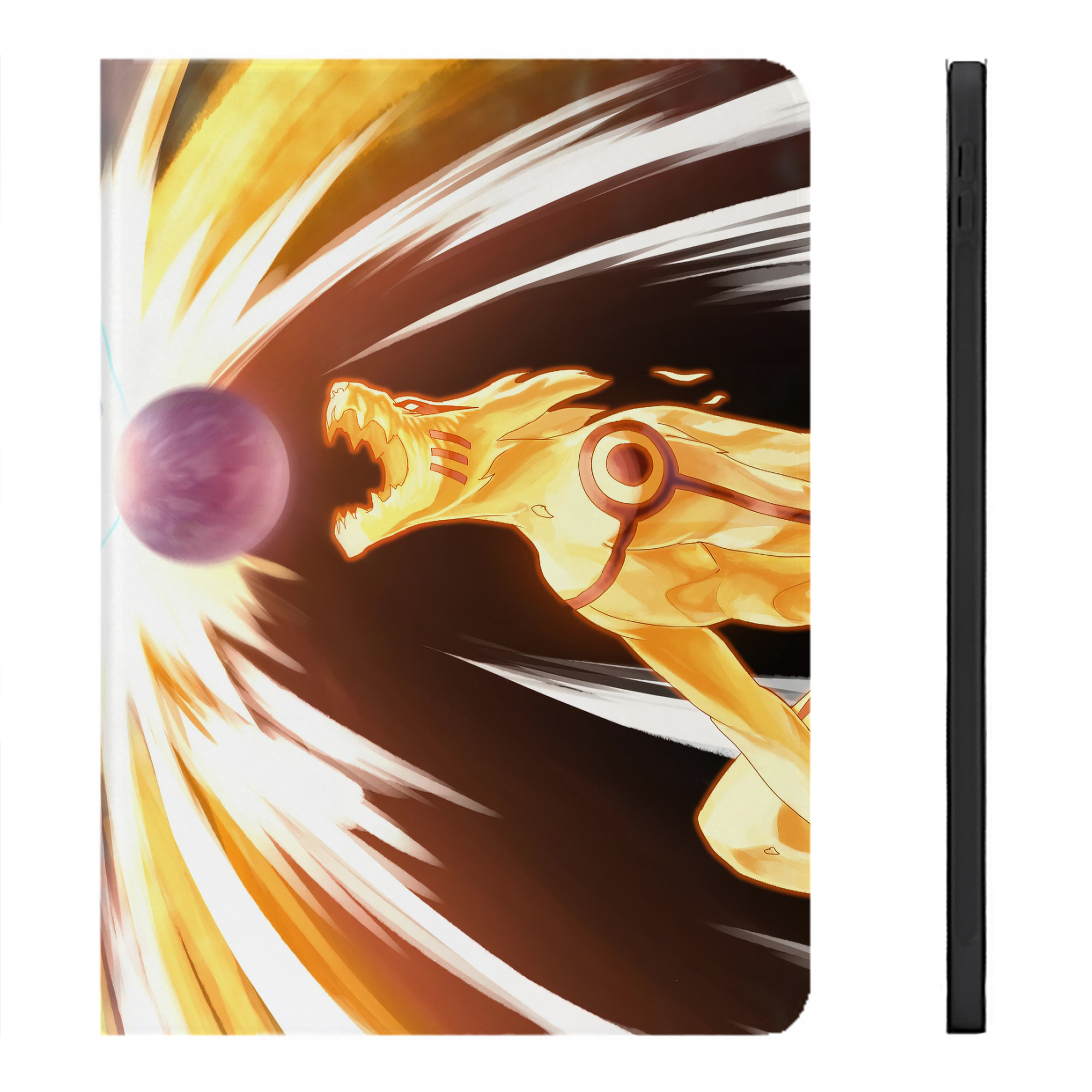 （画像用） NARUTO -ナルト- NARUTO -ナルト- 疾風伝 IPadケース ペンホルダー付き ブックスタイルデザイン
